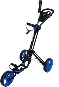 Best Golf Push Cart Qwik-Fold 3 Wheel Push/Pull