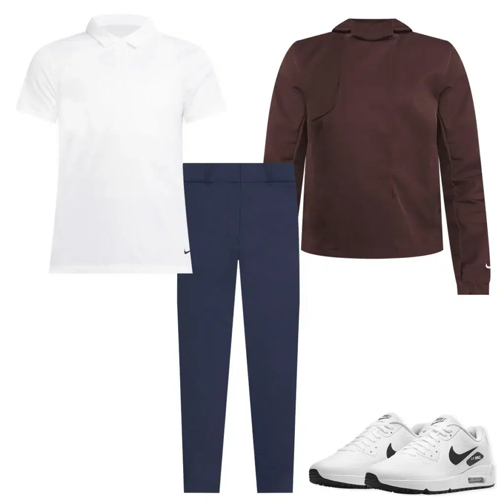 Short-Sleeved Polo + Trousers + Jacket